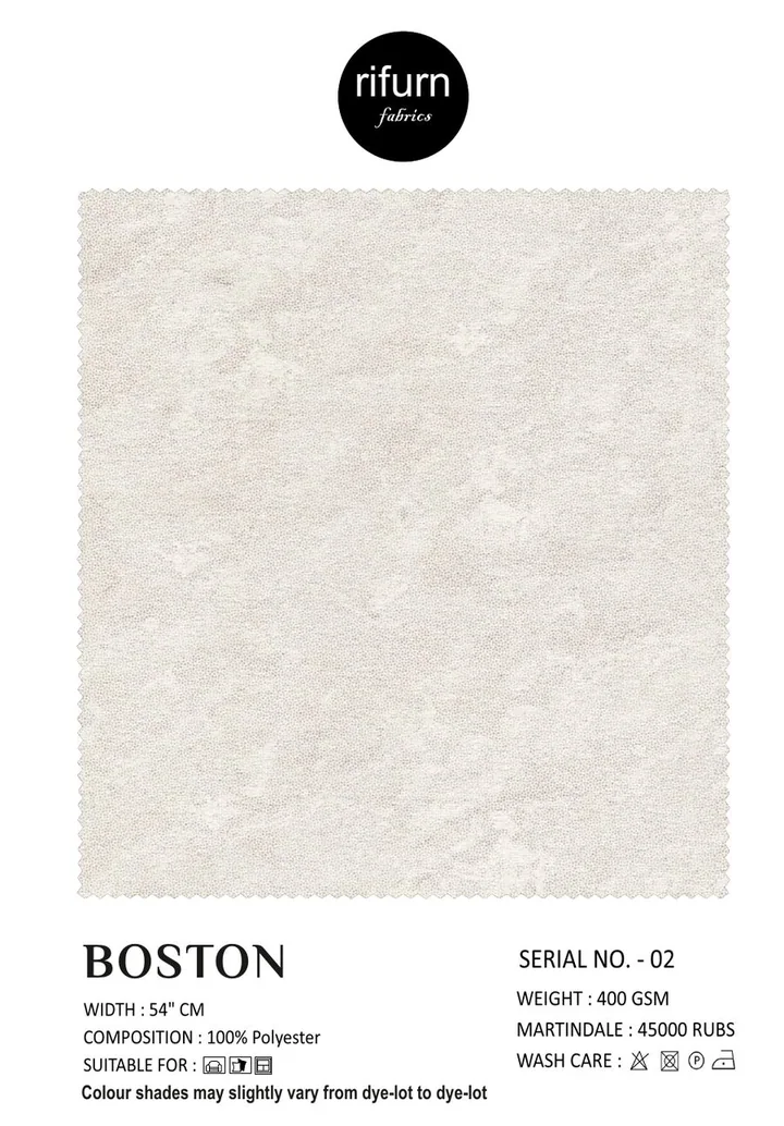 Rifurn Boston fabric card, shade SR 02