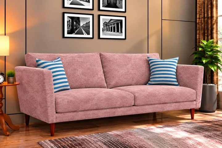 Rifurn Boston sofa fabric on a sofa
