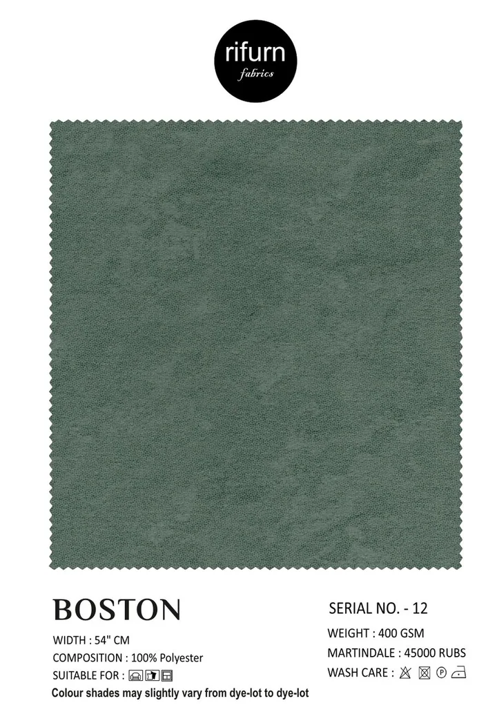 Rifurn Boston fabric card, shade SR 12