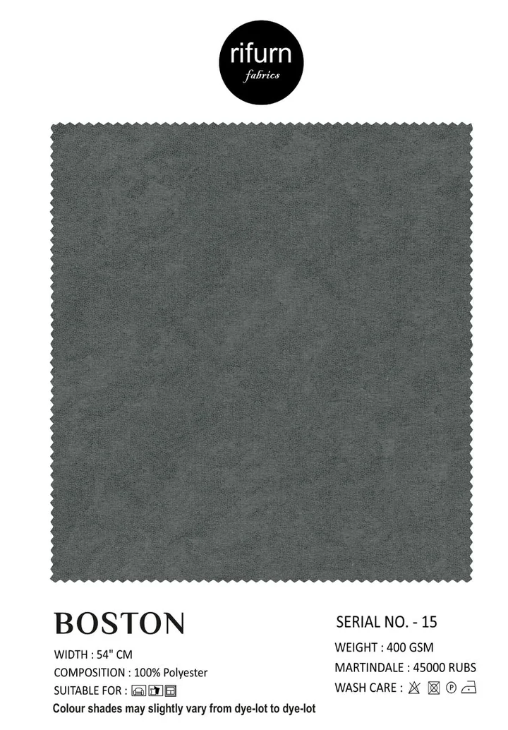 Rifurn Boston fabric card, shade SR 15