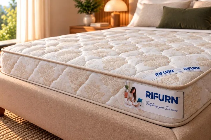 Rifurn Cozy Comfort mattress, label close-up