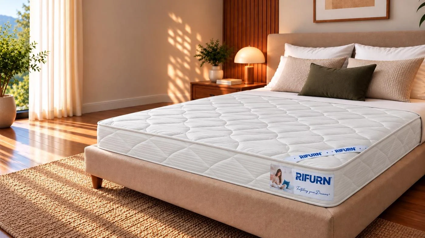 Rifurn Memory orthopaedic mattress in a bedroom