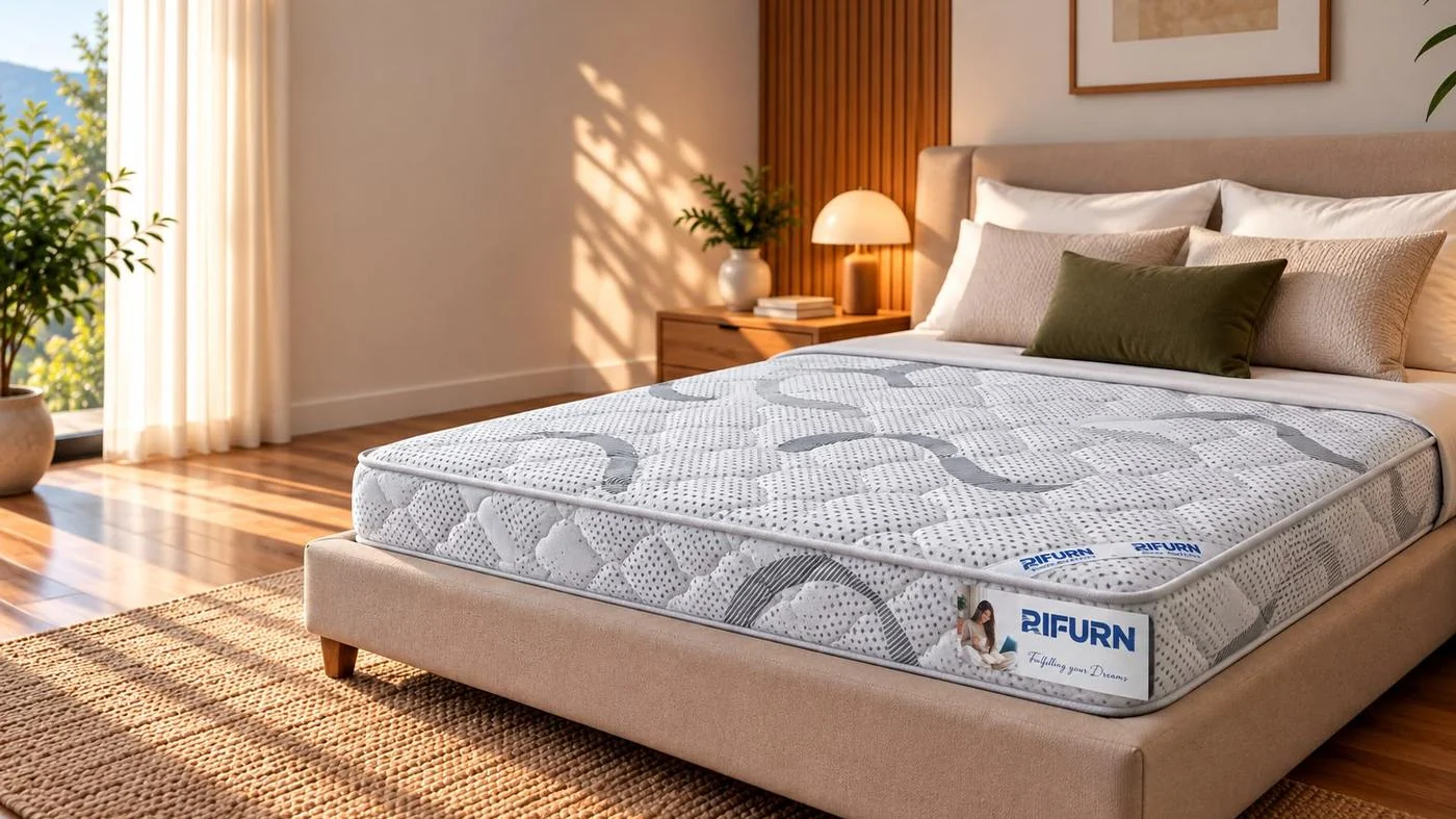Rifurn Ortho Comfort orthopaedic mattress in a bedroom