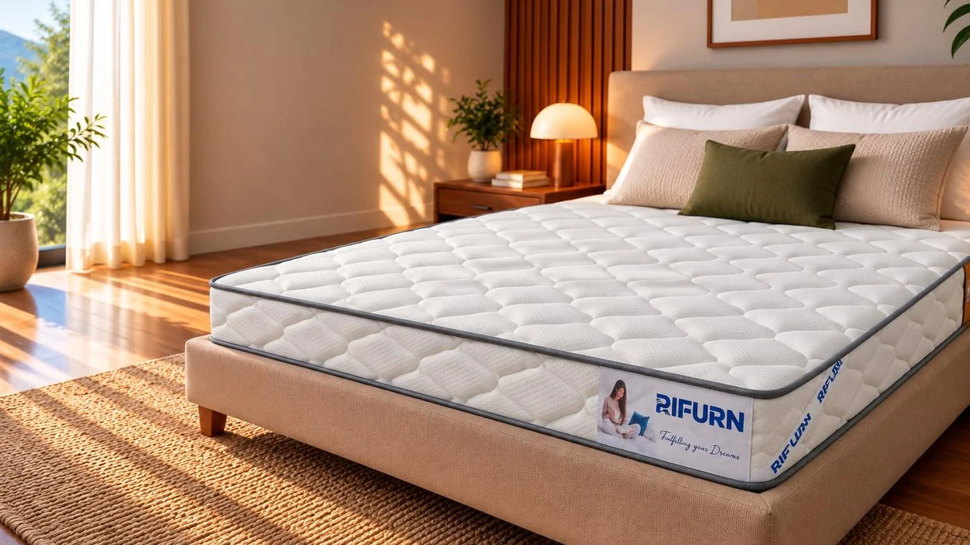 Rifurn Springer orthopaedic mattress in a bedroom