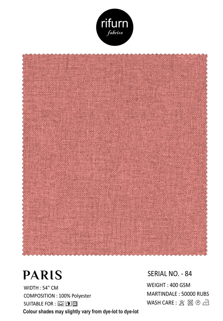 Rifurn Paris fabric card, shade SR 84