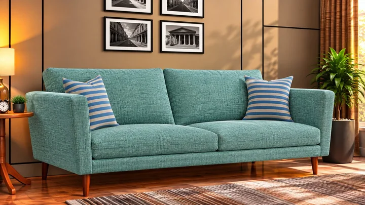 Rifurn Paris sofa fabric on a sofa