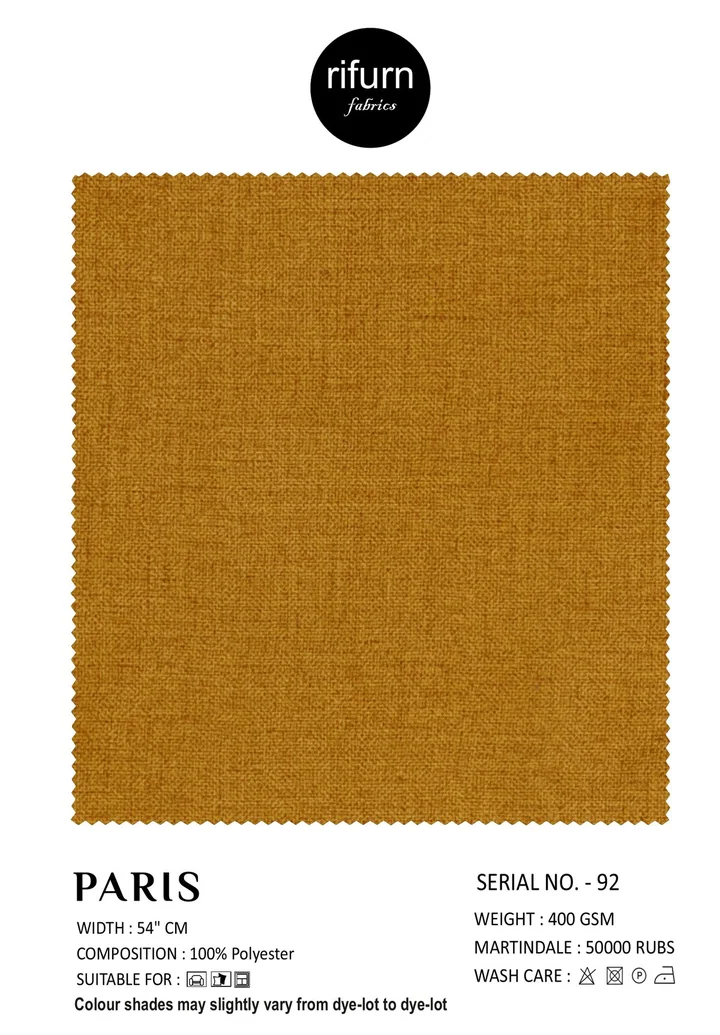 Rifurn Paris fabric card, shade SR 92