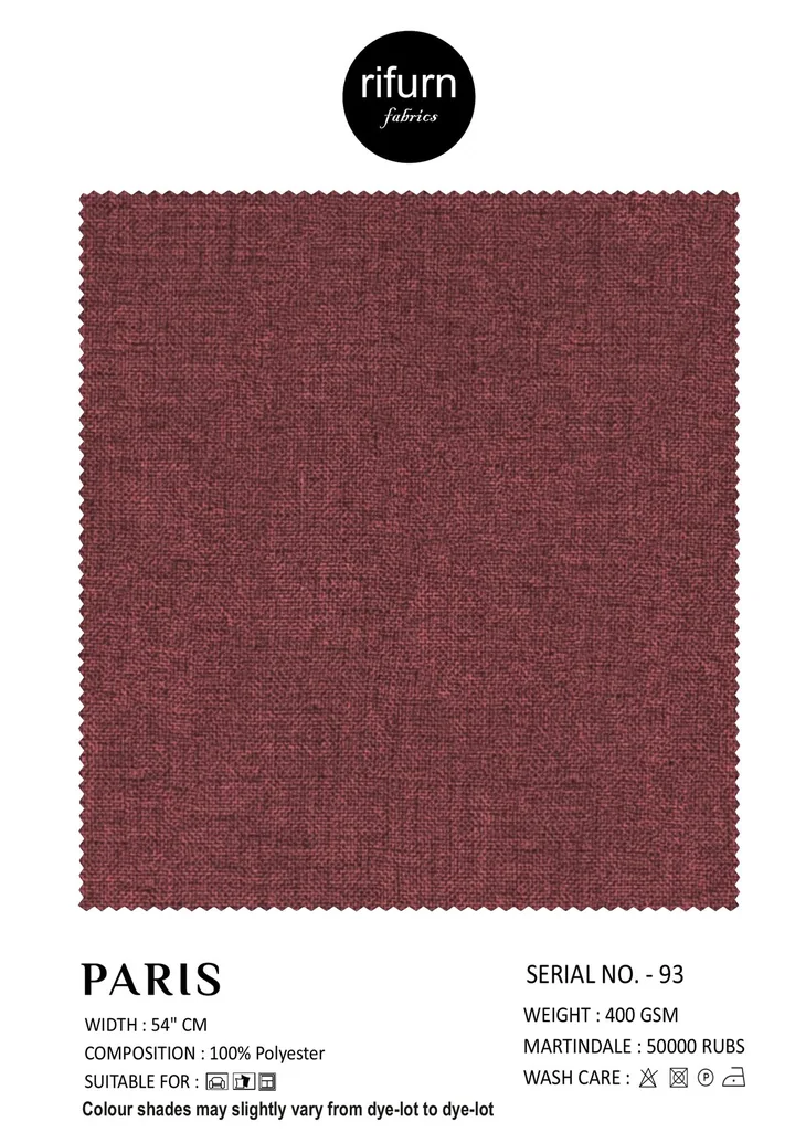 Rifurn Paris fabric card, shade SR 93