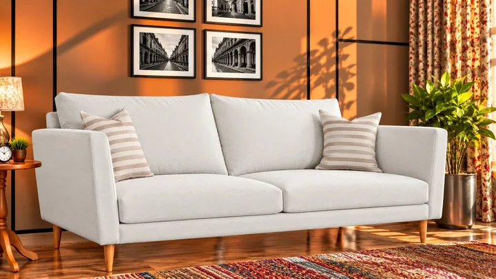 Pastel SR 01 on a sofa