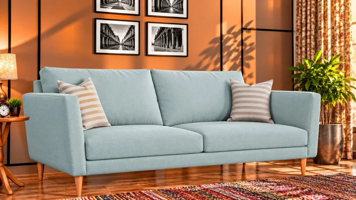 Pastel SR 07 on a sofa