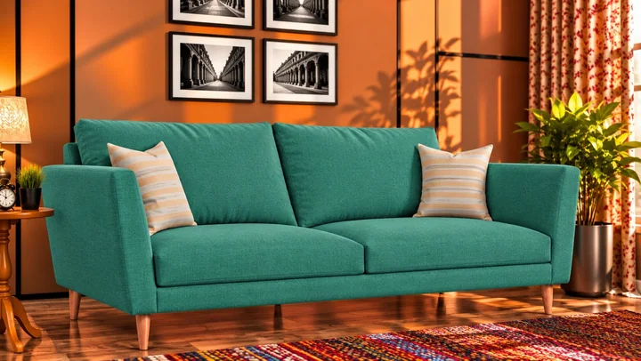 Rifurn Pastel sofa fabric on a sofa