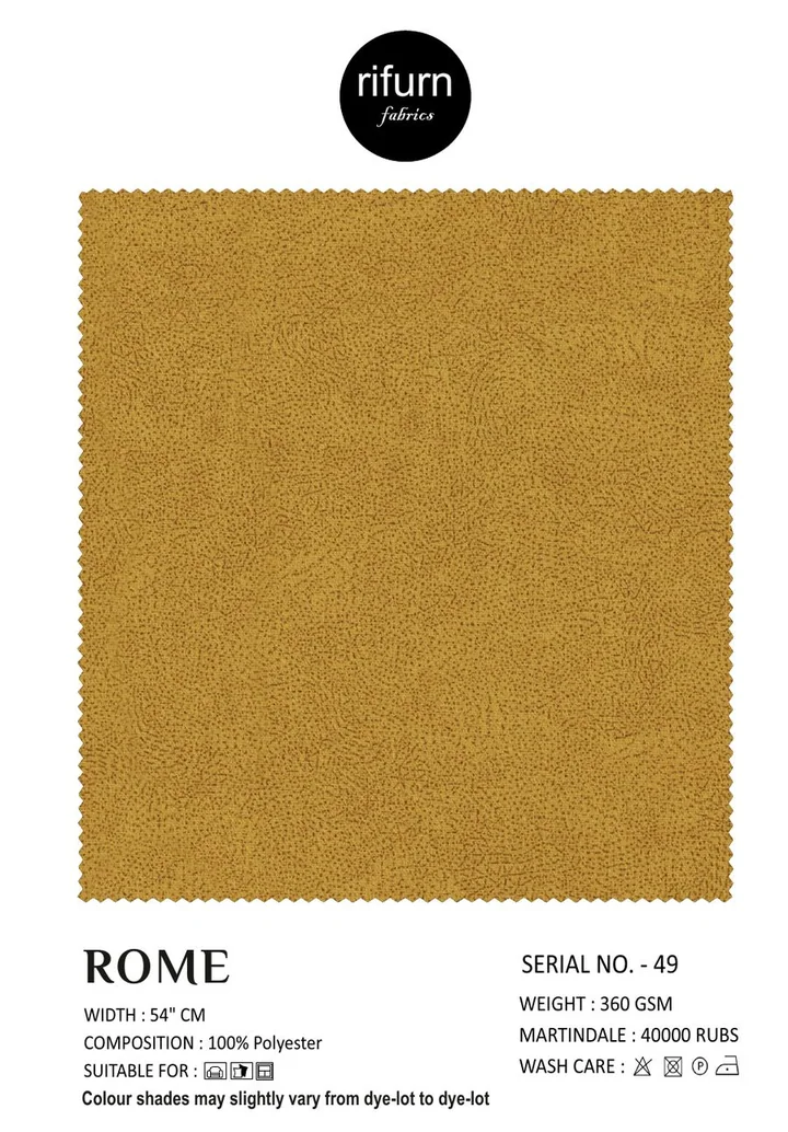Rifurn Rome fabric card, shade SR 49