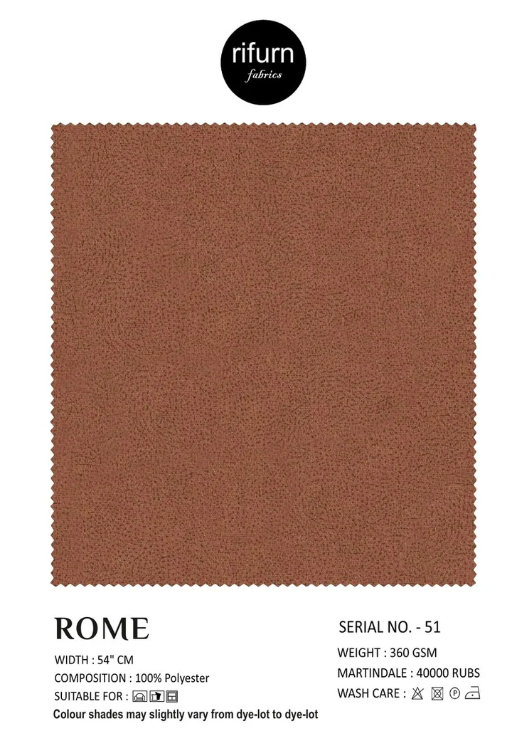 Rifurn Rome fabric card, shade SR 51