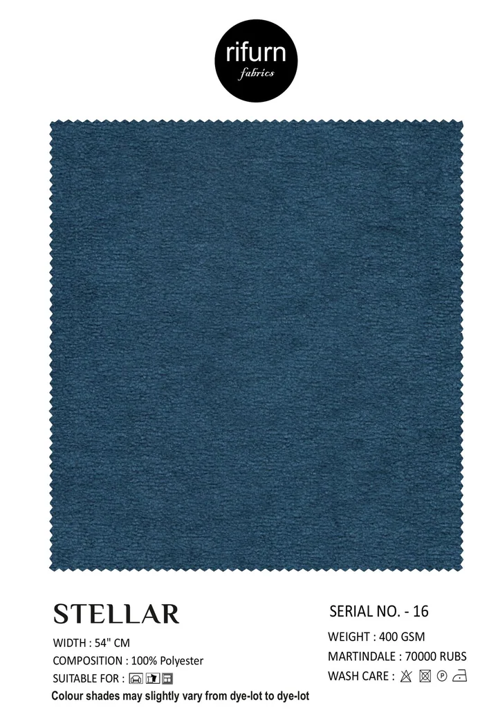 Rifurn Stellar fabric card, shade SR 16
