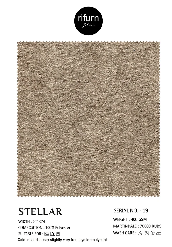 Rifurn Stellar fabric card, shade SR 19