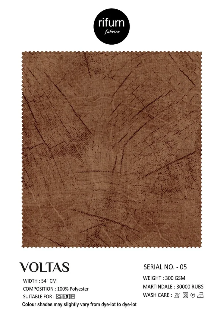 Rifurn Voltas fabric card, shade SR 05