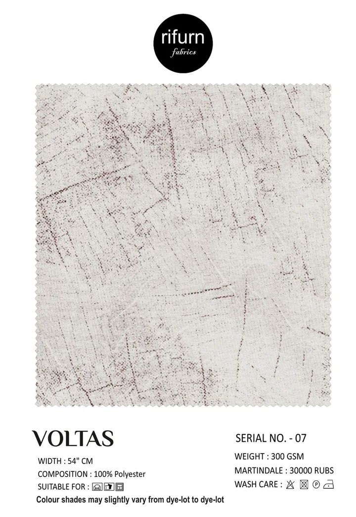 Rifurn Voltas fabric card, shade SR 07