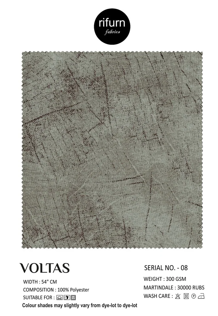 Rifurn Voltas fabric card, shade SR 08
